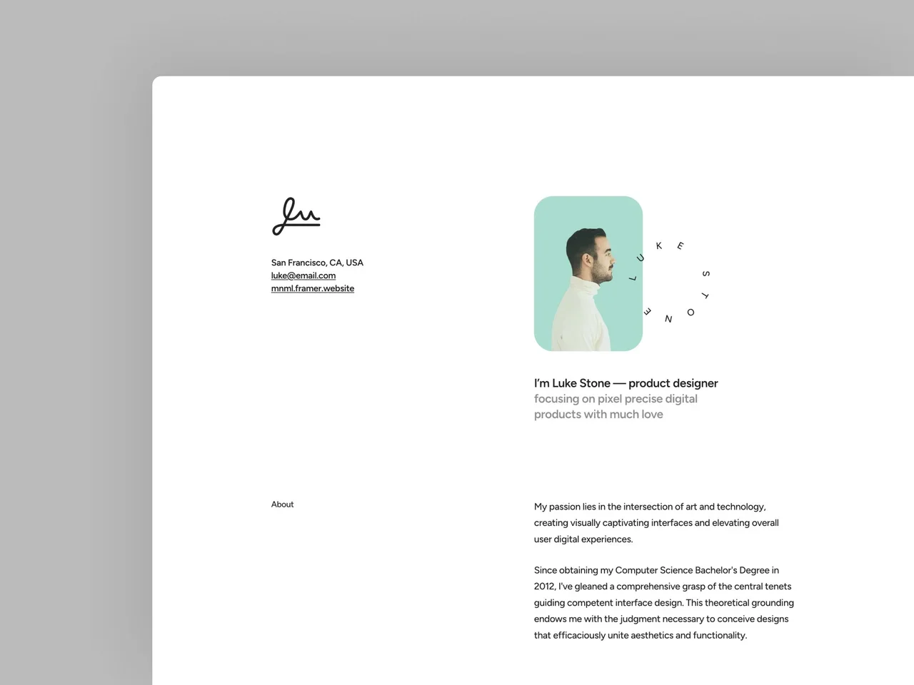 Template preview